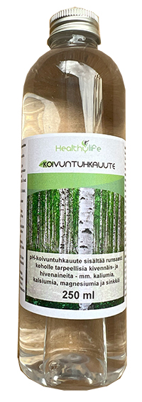 pH-Koivuntuhkauute suomalaisesta koivuntuhkasta, 250 ml pullo