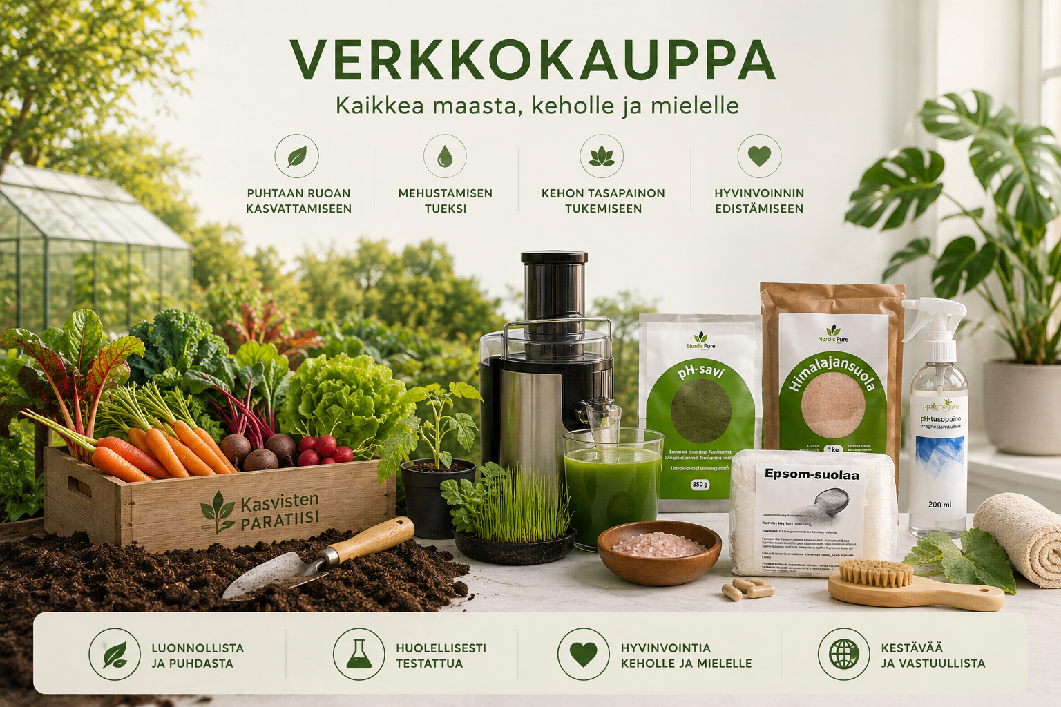 Kasvisten paratiisi verkkokauppa