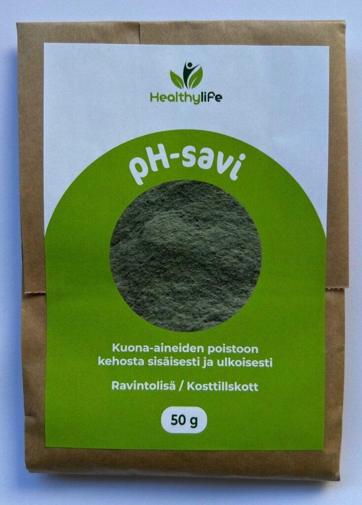 pH-savi – Montmorilloniittisavi 50 g pakkauksessa