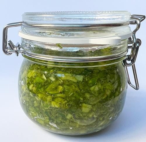 Valkosipulin kukkapesto 150 ml